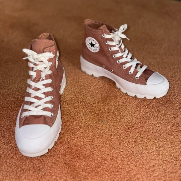 EXCELLENT Converse Chuck Taylor All Star Lugged High-Top Sneakers Cave Shadow 9 - Picture 14 of 16